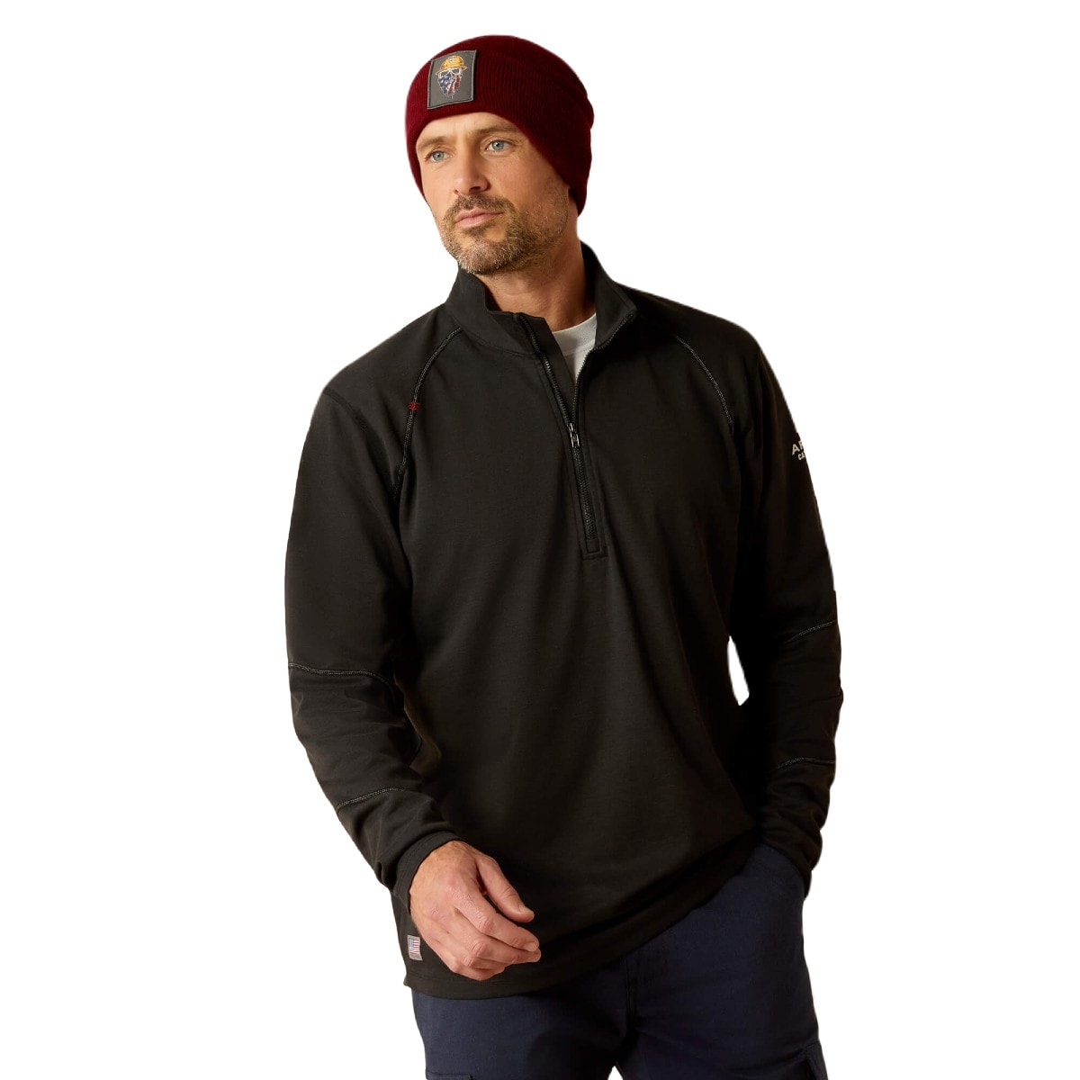 Ariat FR Primo 1/4 Zip Baselayer in Black